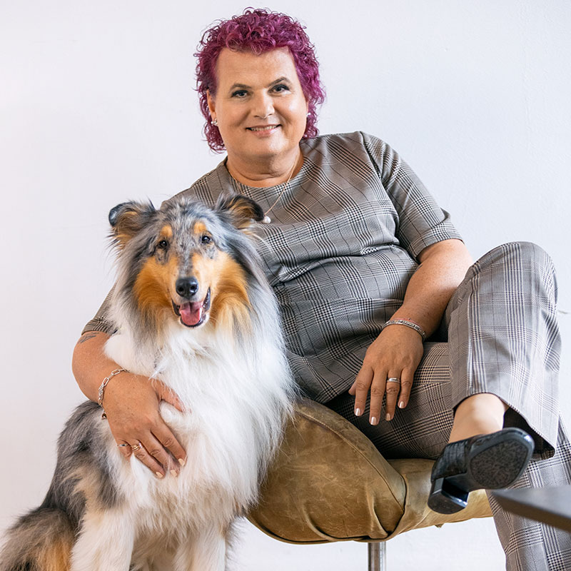 Lena mit Hund